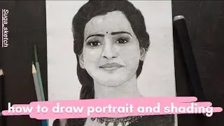 How to draw portrait and shading || samantha pencil drawing||.....✨