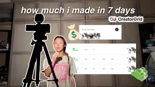 Моя первая неделя создания пользовательского контента | Сколько денег я заработал