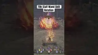 Staff snd Wand Dps Skill Rotation Part 2 Throne and Liberty #gaming #throneandliberty