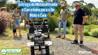 Entrega do Motocultivador #tratorito TT90R XP U e Carretinha Simples para o De Mala e Cuia!