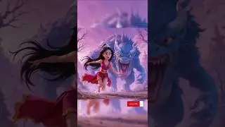 Disney Princess Run Away From Big Monster#shorts #ai #disney