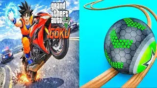 Going Balls & Gta V With Goku Speedrun Gameplay #goingballs #gta5 #gta 
