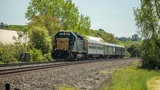 CSX Geometry train with rare old passenger cars