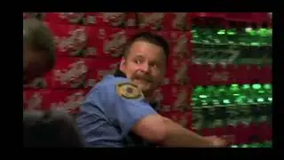 National security soda warehouse shootout scene