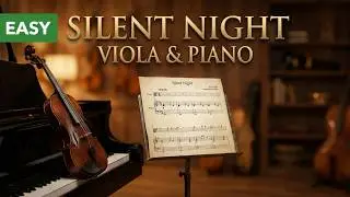 Franz Gruber Silent Night Easy Viola and Piano Sheet Music