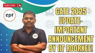 GATE 2025 IMPORTANT NOTIFICATION FROM IIT ROORKEE | GATE CSE | GATE DA