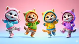 😸💫 Most Cute Dancing Kittens Ever! | Baby Style Fashion | HDR 4K #ai_cute_animals_01 
