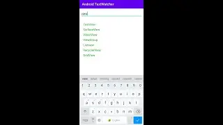 Android Textwatcher Auto suggestion search implementation