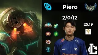 Nautilus SUPPORT - KC Piero | Patch 25.19 EUW Challenger