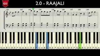2.0 - RAAJALI ( HOW TO PLAY ) MUSIC NOTES