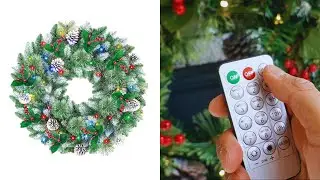 SHareconn 24 Inch Prelit Artificial Christmas Wreath Review