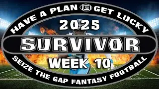 NFL Survivor 2025: WEEK 10 NFL Survivor & Eliminator Contest Picks and Strategy from Seize the Gap