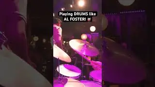 Playing DRUMS like AL FOSTER! 🥁 #jazzdrums #alfoster