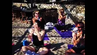 Yin yoga class on a Luxury Yoga Holiday in  Mykonos Greece