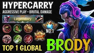 Best Build Brody For 2021 || Aggressive Brody Top 1 Global Build - Mobile Legends