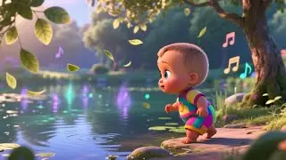 Baby and the Crystal Pond | Magical Nature Song for Kids | Nursery Rhymes in English