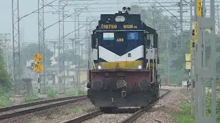 Alco Diesel locomotive with Electric Locomotive Express TRAINS | Indian Railways | NWR Dausa jun.