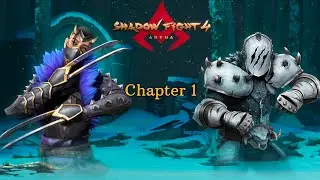 Shadow Fight 4 Arena | Lynx vs Iron Clad (Chapter 1 Boss) | Intense Ninja Battle #shadowfight4 