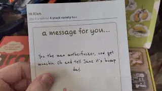 Graze.com sends a letter insulting me!? Graze Free Box. Graze Unboxing. Graze Review. Graze Sucks.