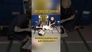Miracle at 30,000 ft. Woman during mid-air emergency😮! | #shorts #airindia #facts #trendingnews
