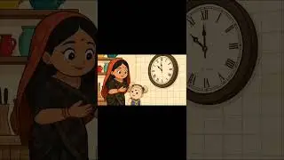 clock.baby is learning time from mumma. mama baby love. #golududul