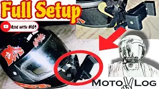 Full Setup for Moto Vlog | Helmet Mount for GoPro and Mobile Phone | #ridewithH109 #109