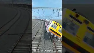 Mumbai local train High speed crossing #railworks #train #localtrain #railway4k #trainshorts