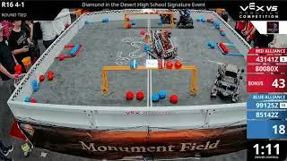 Diamond in the Desert - HS : Desert - R16 #4-1 - 43141Z & 80080X vs 99125Z & 85142Z - Auton + Driver