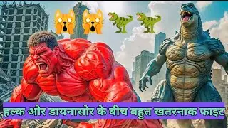 RED HULK vs GODZILLA EPIC BATTLE! However, THOR'S Unexpected SAVE Changes Everything!🙀🦖