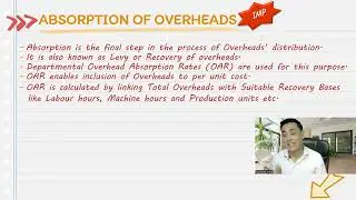 Overheads  Absorption, Under and Over Absoption#acca #accaexam #accacoachingindelhi #exam #caclass