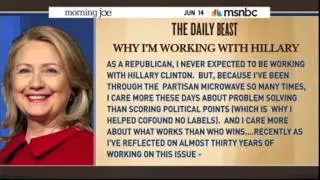 Mark McKinnon talks about teaming up with Hillary Clinton on Morning Joe