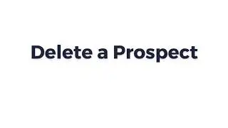 Floify: Delete a Prospect
