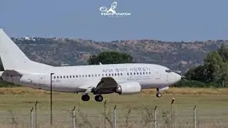 Paramount Boeing 737 Radar testbed ZS-TFJ arriving at Wonderboom Airport South Africa 29 April 2024.