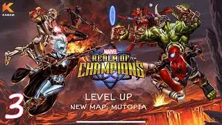 MARVEL: REALM OF CHAMPIONS | iOS | New Map: Mutopia | Gameplay #3