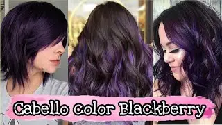 Tendencia cabello color Blackberry