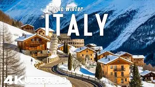 Winter in ITALY 4K UHD ❄️ | Snowy Dolomites, Frozen Lakes & Alpine Beauty of Northern Italy