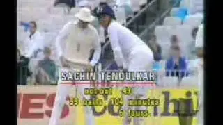 Sachin Tendulkars first Test match 100