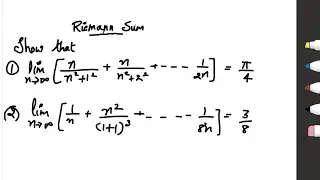 Riemann Sum | Riemann integral