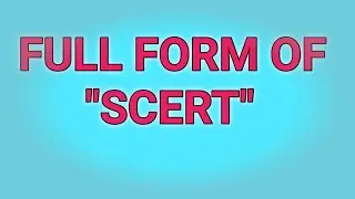 full form of SCERT #scert