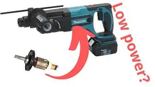 Old Makita BHR240 hammer drill armature replacement