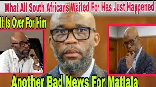 BREAKING NEWS: Bad News Hit Alleged Billionaire Tenderpreneur Cat Matlala In Maximum Prison