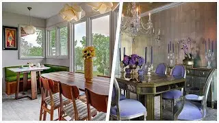 75 Mid-century Modern Gray Floor Dining Room Design Ideas You'll Love 🪴