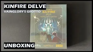 Unboxing Kinfire Delve Vainglory's Grotto board game