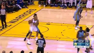 Klay Thompson 27 Pts In First Half - Golden State Warriors vs. Memphis Grizzlies - 20/12/2017