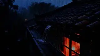 🔴 LIVE: Cozy Night Rain on Roof + Soft Piano (No Talking) | Sleep, Relax & Study | Driporia