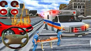 Emergency Ambulance Simulator: Rush to Save the Day!-Steering Wheel Ambulance Game-Android Gameplay
