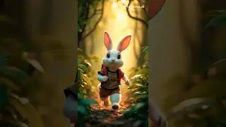 The Rabbit  Magical Morning Run to School /#viral #trending #youtube #ForestRun #MagicalMorning