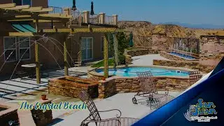 The Crystal Beach &ndash; A Small Free Form Pool with Attached Spa