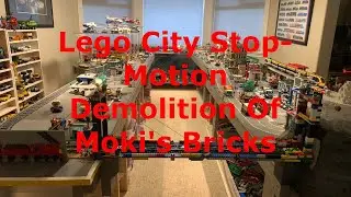 Lego Plane Stop-Motion - Demolition Of Moki's Bricks Series -  Time To Fly!