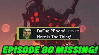 EMOTIONAL UPDATES FROM BOOM! SKIBIDI TOILET 80 NOT COMING! 